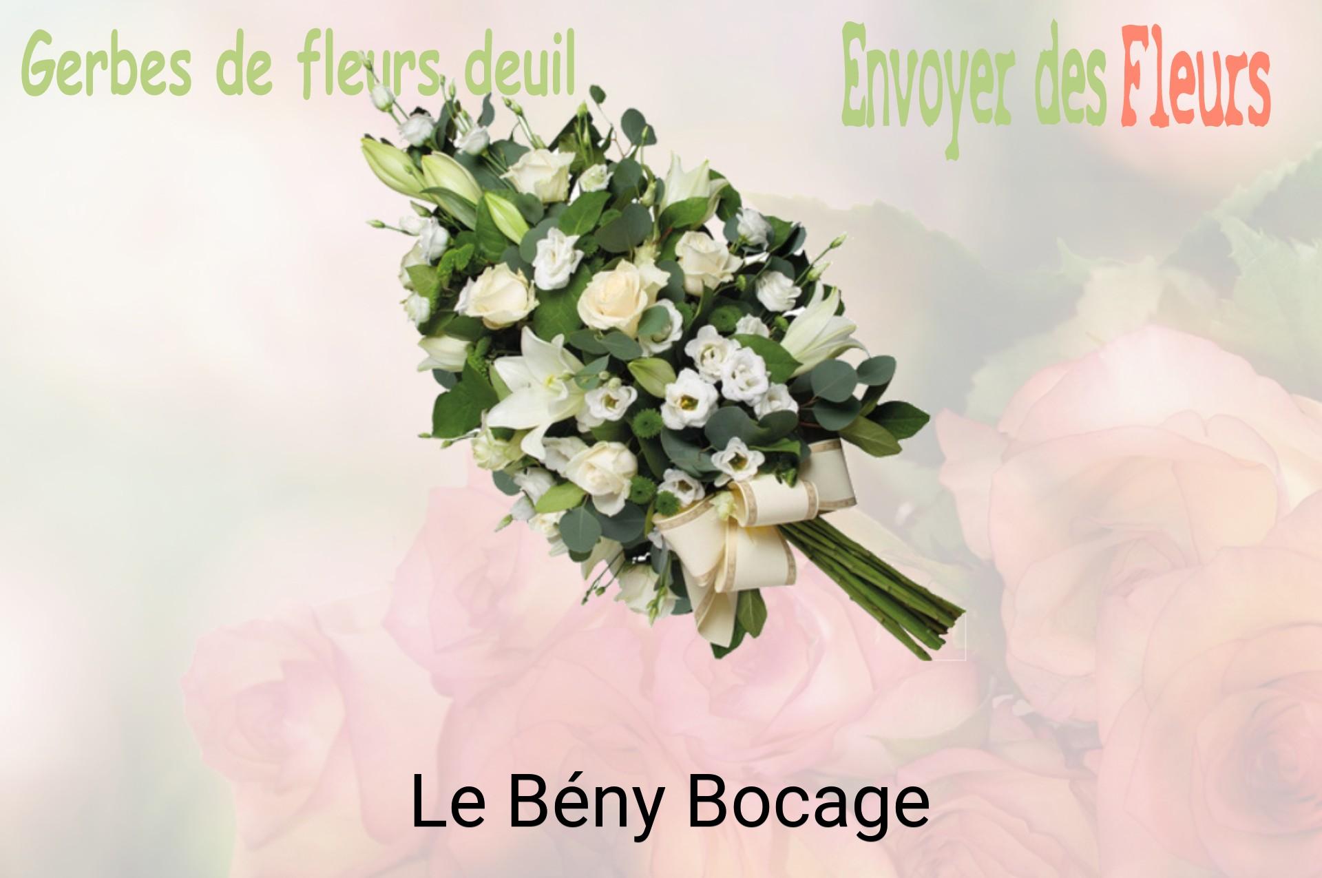 Gerbe de fleurs de deuil livrée à Le Bény-Bocage